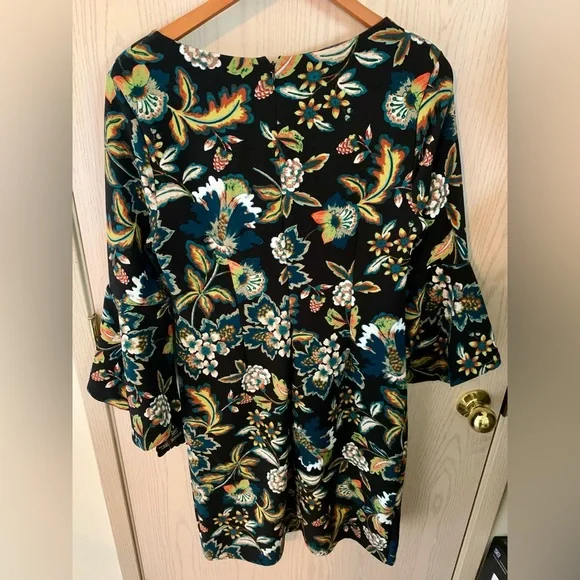🆕NWT Anna Sui Loves I.N.C. Petite Floral Print Sheath Dress Size Large - Picture 9 of 15